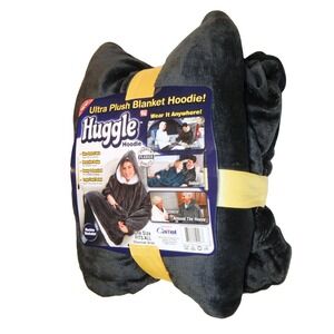 Ultra Plush Blanket Hoodie Huggle Gray One Size Wearable Blanket Pre-Owned